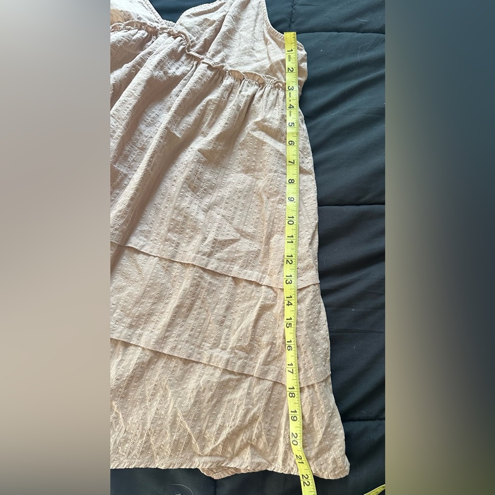 Wild Fable Tan Spaghetti Strap Summer Mini Dress Size L - Picture 4 of 6